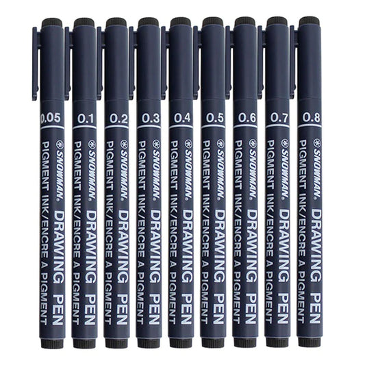 Snowman Drawing Pen Single Piece