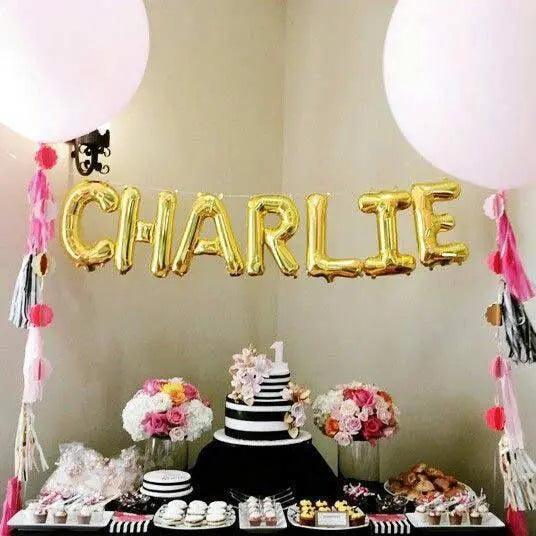 Alphabets Foil Balloon / Custom Banner – 16″ Inch Single Piece The Stationers