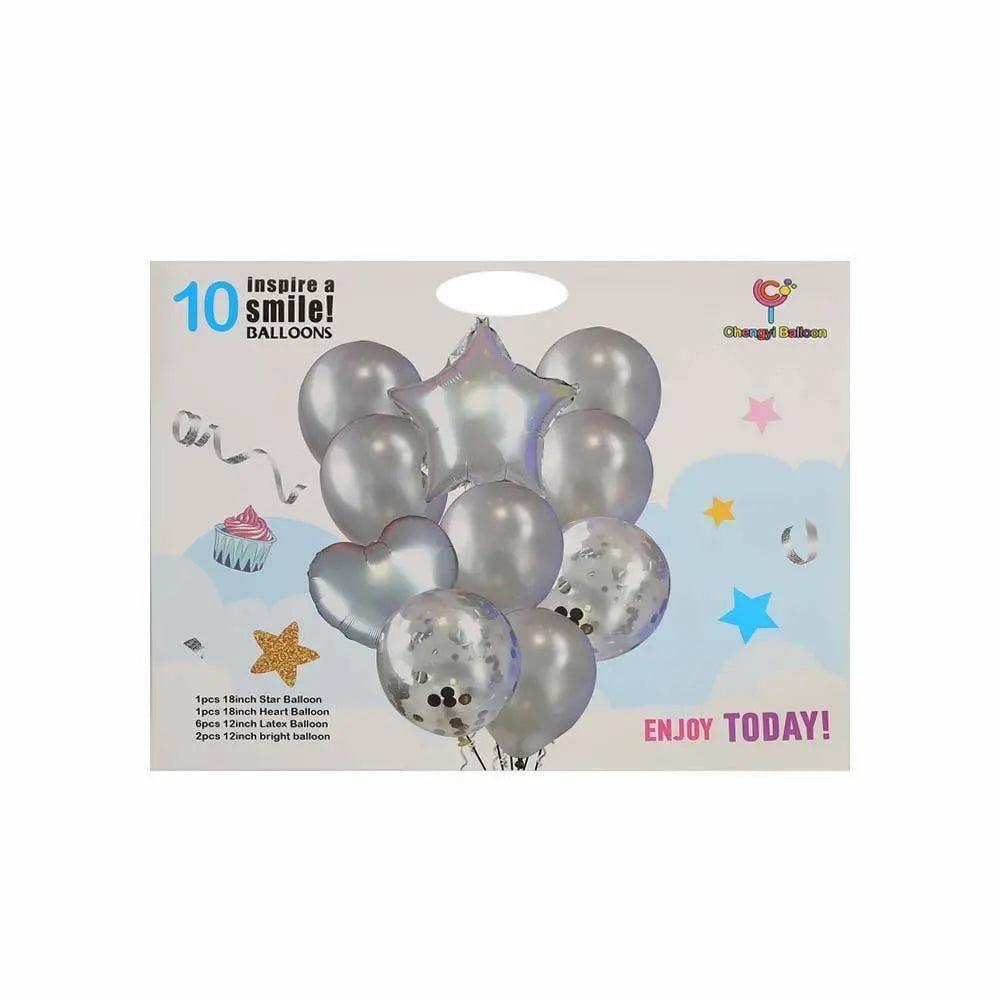 Confetti 10 Inspire Foil Balloons For Parties The Stationers