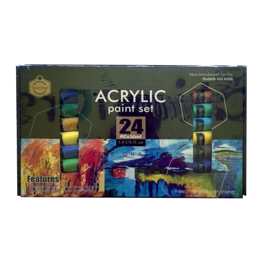 Keep smiling Acrylic Paint color set 24 color 30ml The Stationers
