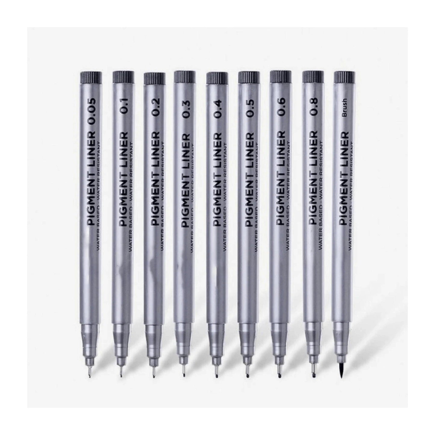 Keep Smiling Pigment liner Pack Of 9 The Stationers