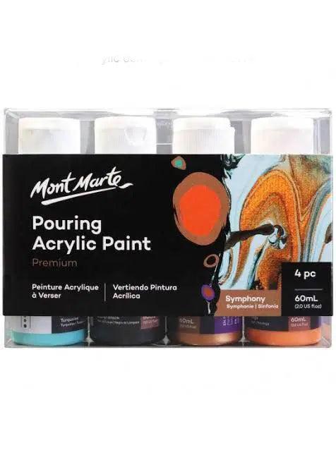 Mont MARTE Fluid Art Pouring Acrylic Paint Set 60ml The Stationers