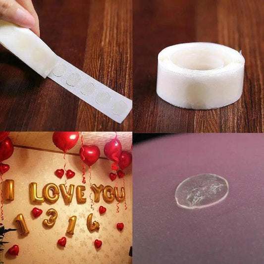 Removable Adhesive Double Side Glue Dots For Balloons,  (100 Dots) The Stationers