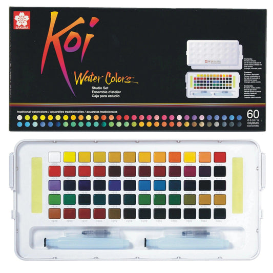 Sakura Koi Watercolor Set Of 60 The Stationers