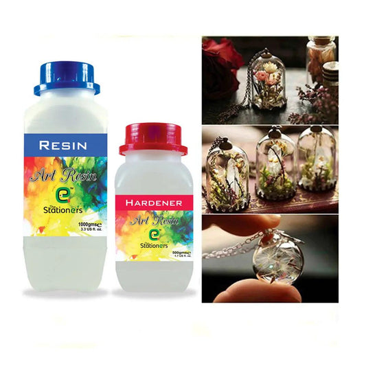 Epoxy Resin And Hardener For Craft Working set (1.5KG) The Stationers