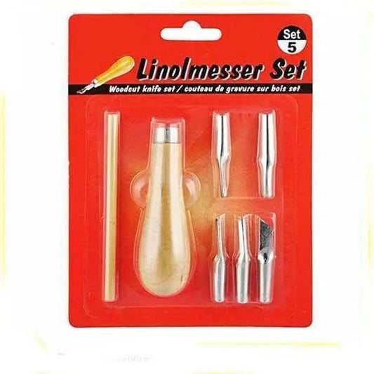 Linolmesser 5pcs Woodcut Knife Set The Stationers