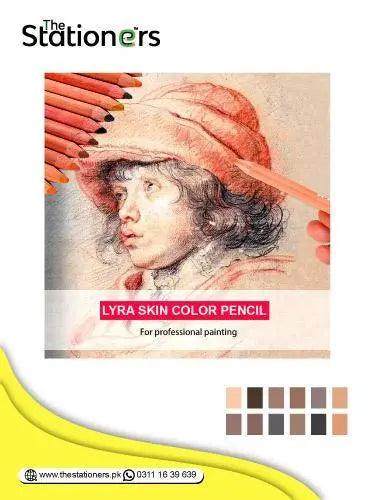 LYRA Giant Skin Color Pencils Set of 12pcs with Thick Lead. The Stationers
