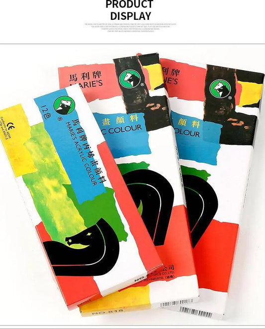 Maries Acrylic Paint Pack Set 12/18/24 Colors 12ml The Stationers