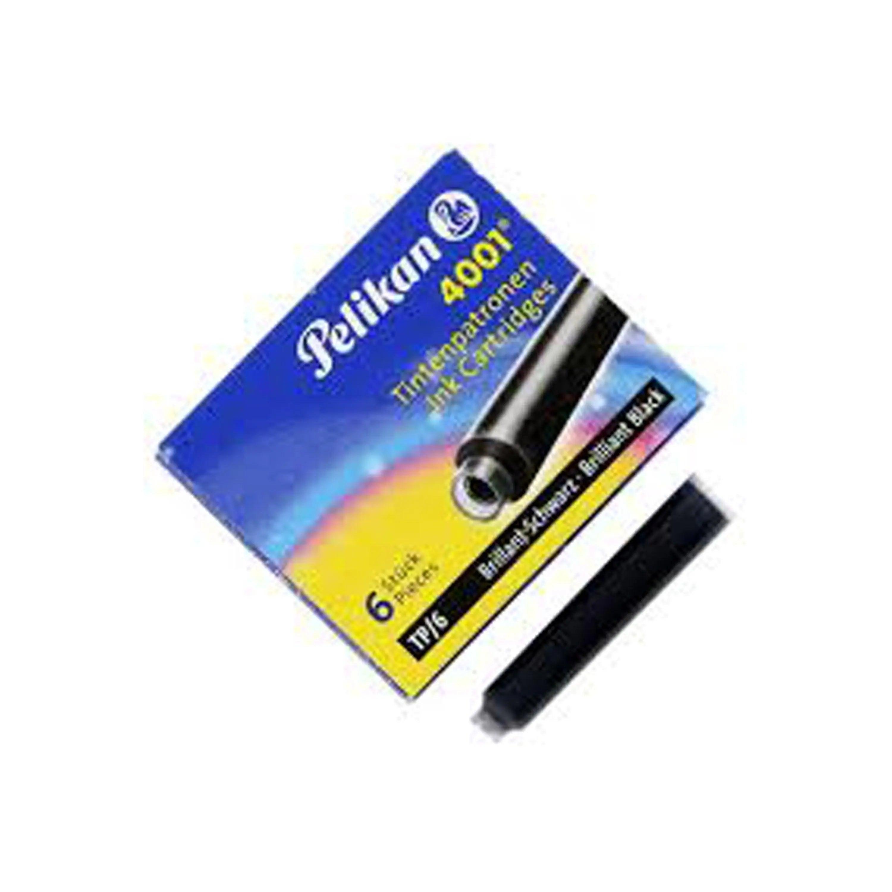 Pelikan 4001 Ink Cartridge Small Black 6Pcs/Box
