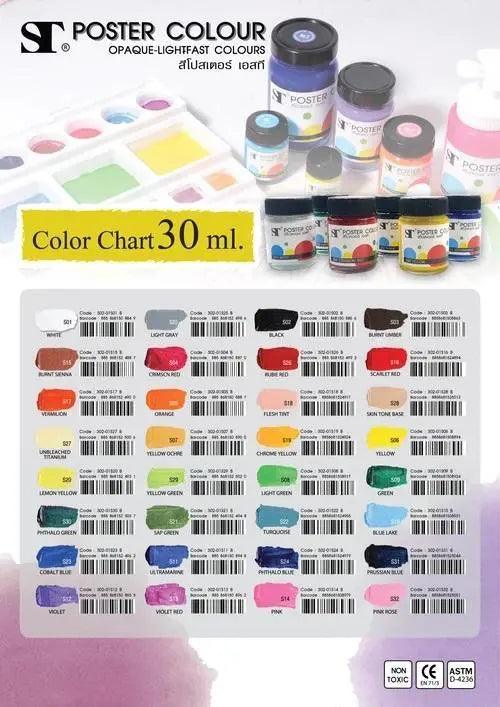St Poster Color 32 Brilliant Shades 30ml The Stationers