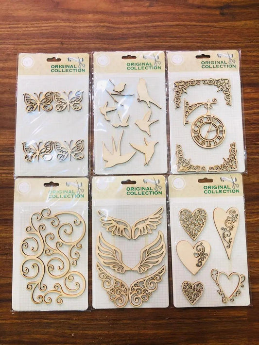 Wooden Stickers for crafting The Stationers