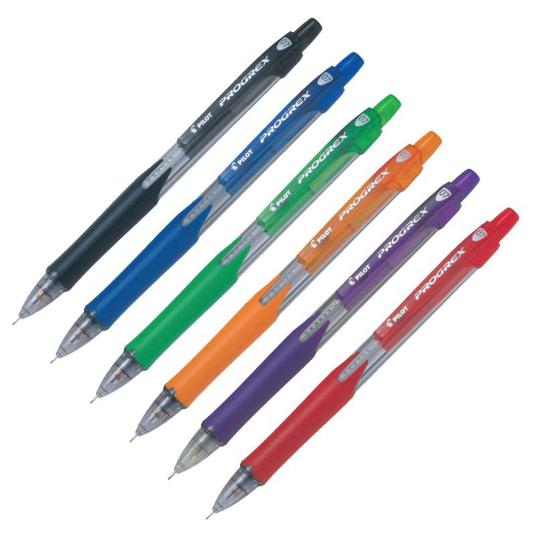 Pilot Progrex Mechanical Pencils 0.7mm Assorted