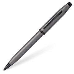 Cross Century II Gunmetal Gray Ballpoint Pen with Black PVD Appointments Item# AT0082WG-115