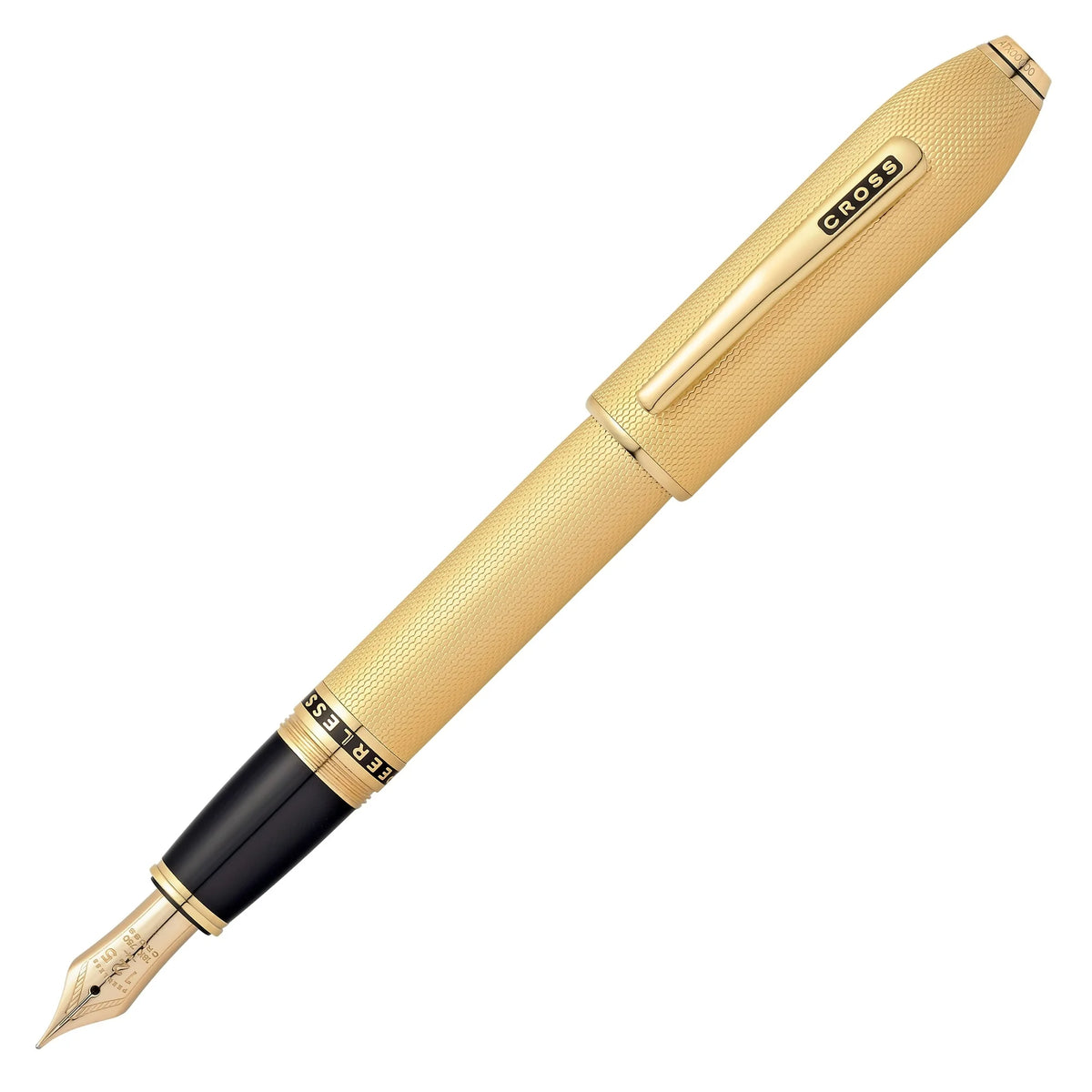 Cross Peerless 125 Core Collection 23KT Gold Plated Fountain Pen – 18KT Gold Plated Nib Item# AT0706-4