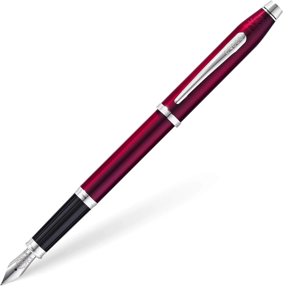 Cross Century II Translucent Plum Lacquer Fountain Pen with Rhodium-Plated Appointments Item# AT0086-114