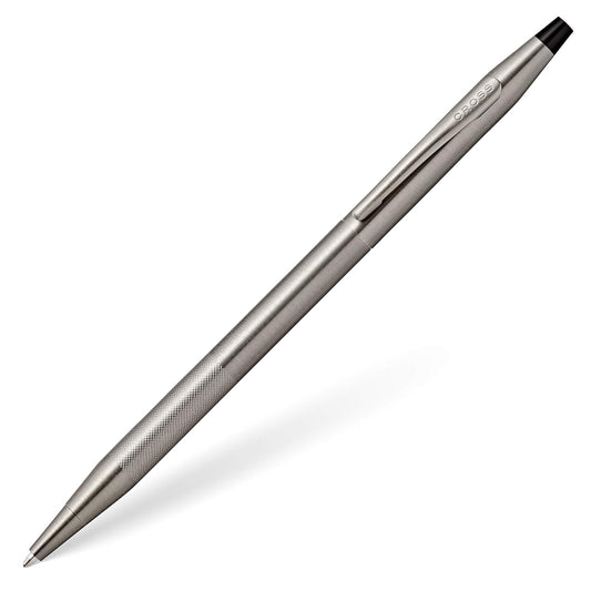Cross Classic Century Micro Knurl Titanium Gray PVD Ballpoint Pen Item# AT0082-137