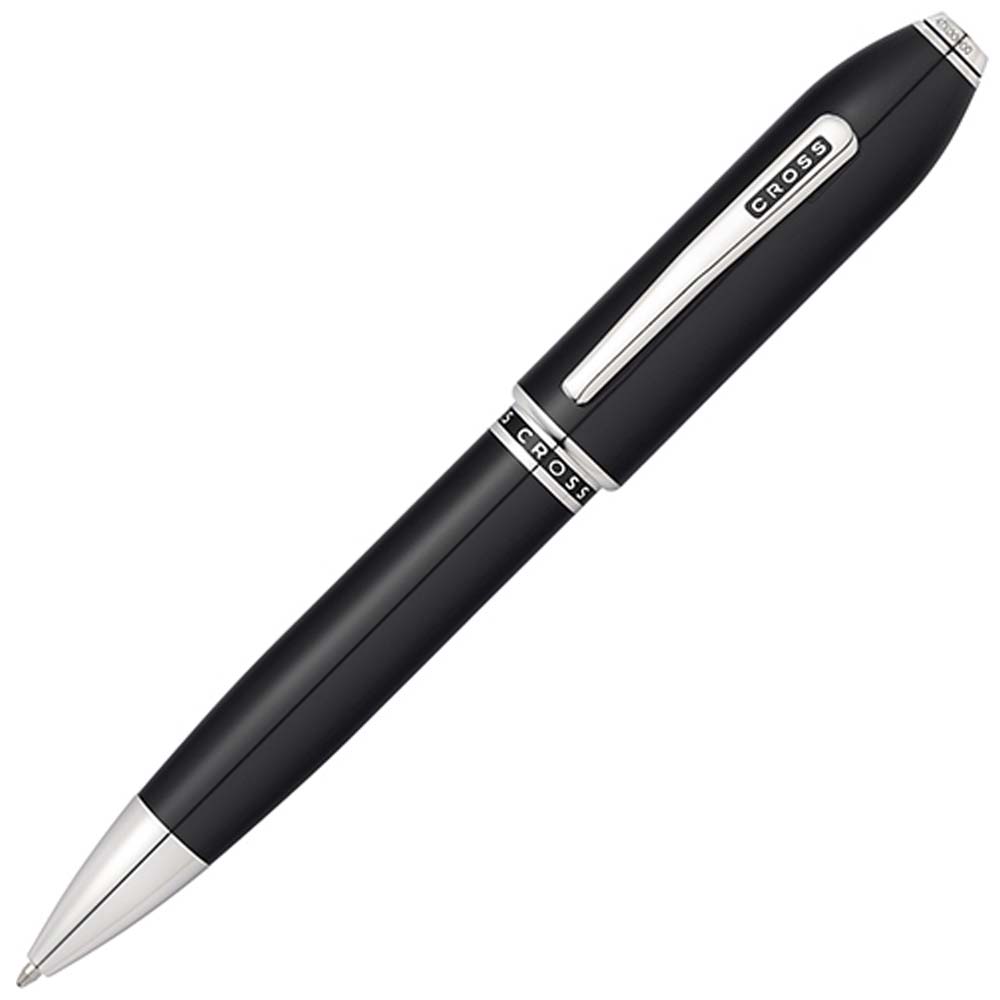 Cross Peerless 125 Core Collection – Black Lacquer/Platinum Ballpoint Pen Item# AT0702-1