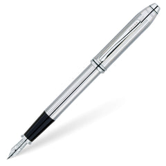 Cross Townsend Lustrous Chrome Fountain Pen with Stainless Steel Nib Item# 536