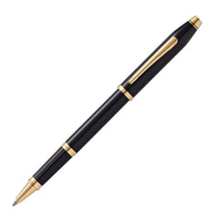 Cross Century II Black Lacquer 23KT Gold-Plated Rollerball Pen item # 414-1