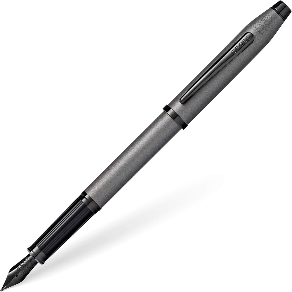 Cross Century II Gunmetal Gray Fountain Pen with Black PVD Nib & Appointments Item# AT0086-115
