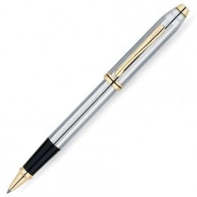 Cross Townsend Medalist® chrome with 23 Carat Gold Plated Appointments Selectip Rolling Ball Pen Item# 505