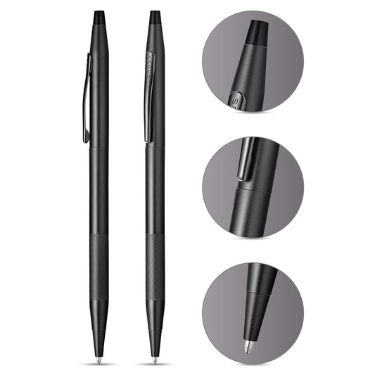 Cross Classic Century Micro Knurl Black PVD Ballpoint Pen Item# AT0082-136