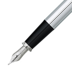Cross Townsend Lustrous Chrome Fountain Pen with Stainless Steel Nib Item# 536