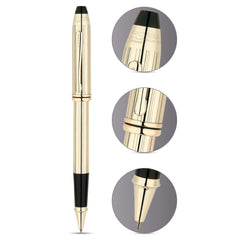 Cross Townsend 10 Carat Gold Filled/Rolled Gold with 23 Carat Gold Plated Appointments Selectip Rolling Ball Pen Item# 705