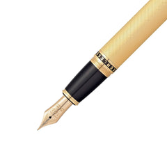 Cross Peerless 125 Core Collection 23KT Gold Plated Fountain Pen – 18KT Gold Plated Nib Item# AT0706-4