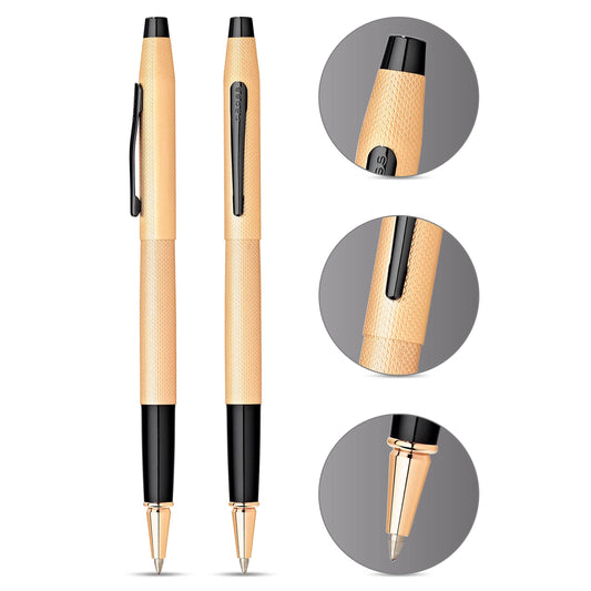 Cross Classic Century Brushed Rose Gold Rollerball Pen Item# AT0085-123