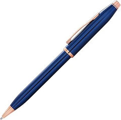Cross Classic Century II Translucent Cobalt Blue Lacquer with Rose Gold PVD Ballpoint Pen Item# AT0082WG-138