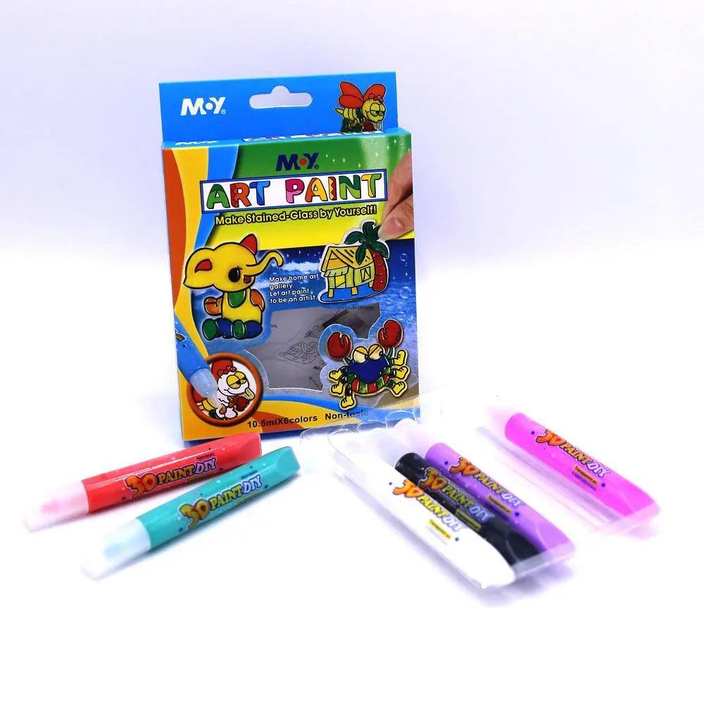 3d Art Paint Glue Set Of 6 Color The Stationers