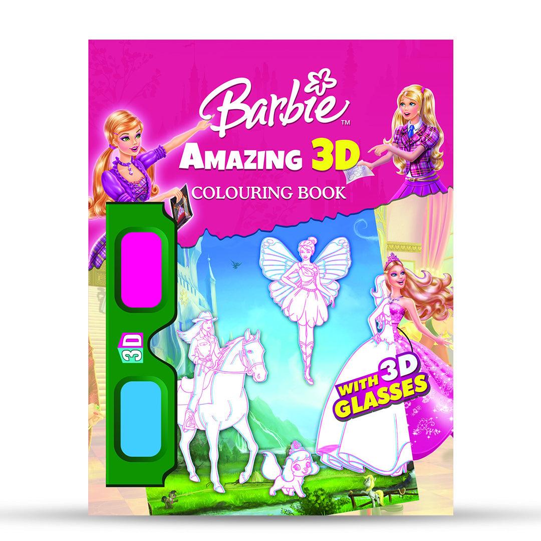 3D Coloring Books Barbie The Stationers