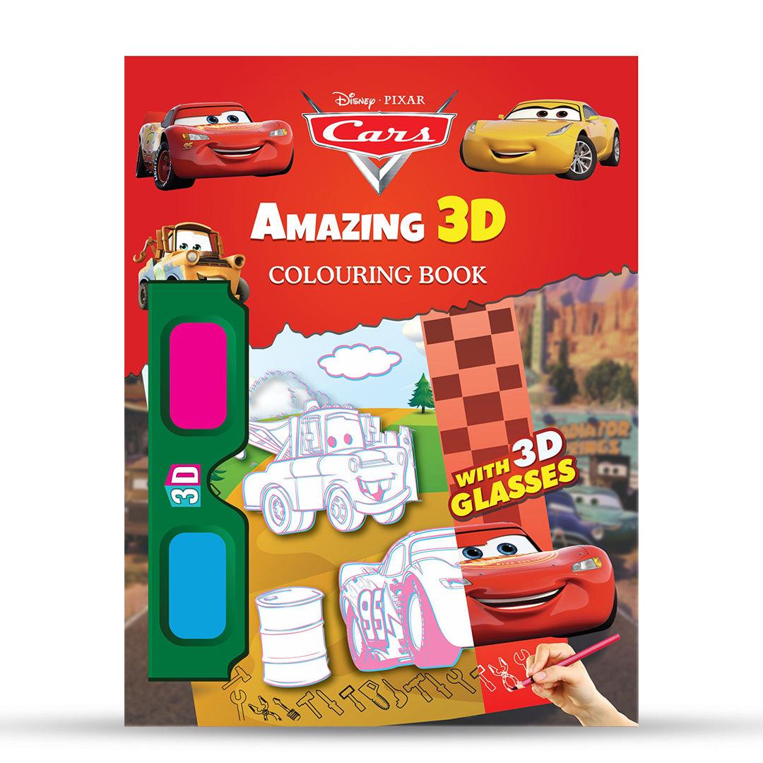 3D Coloring Books Disney Car The Stationers