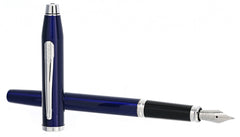 Cross Century II Translucent Blue Lacquer Fountain Pen with Rhodium-Plated Appointments Item# AT0086-103