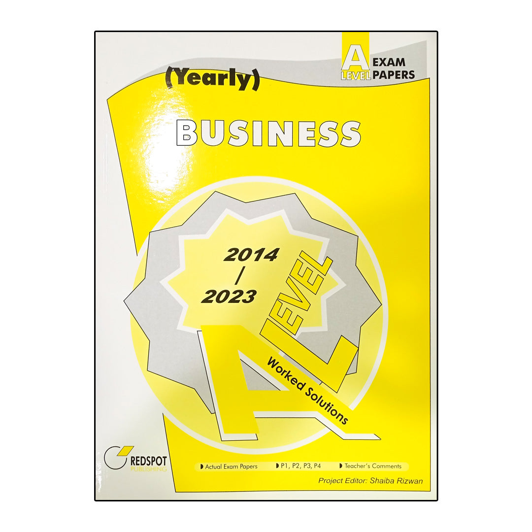 A Level Business Yearly Solutions 2024 Edition