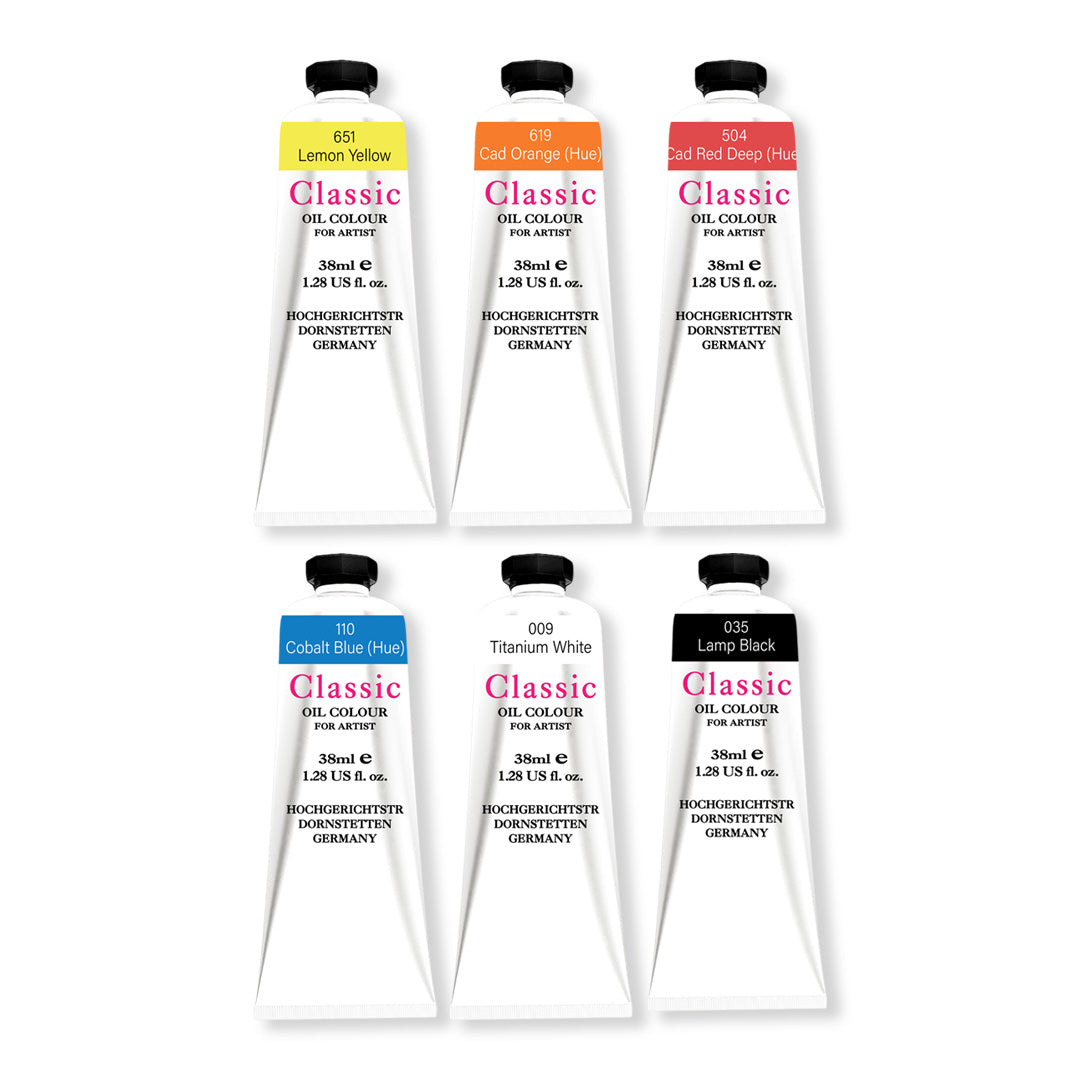 Classic Oil Colour Tubes In 38ml