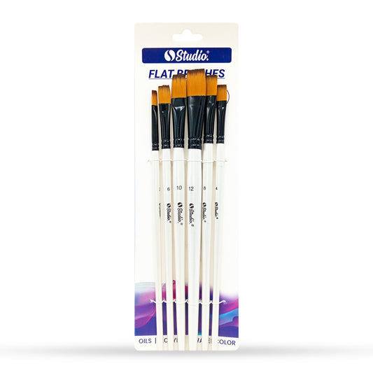 Studio Artist Flat Brush Set Of 6