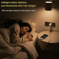Smart Self-Cut Type-C Adapter, Universal Auto Disconnect for Night Charging, Overcharge Prevention Separator
