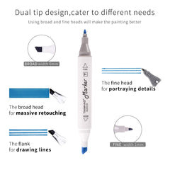 Tianhad Dual Tip Alcohol Based Marker