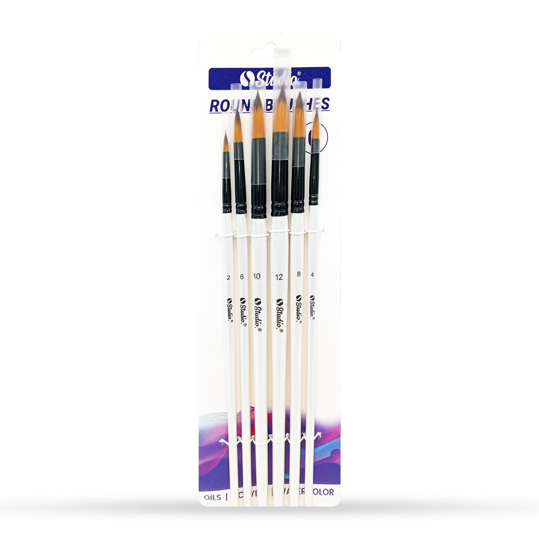 Studio Round Brushes (6 pcs)