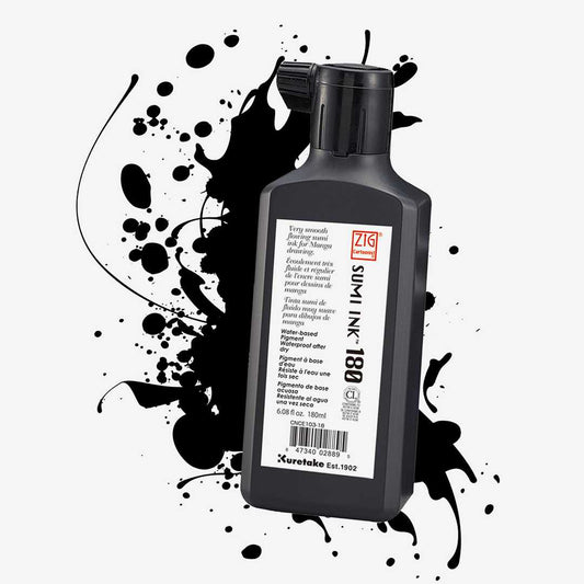 Zig Cartoonist Sumi Drawing Ink 180ml Bottle The Stationers