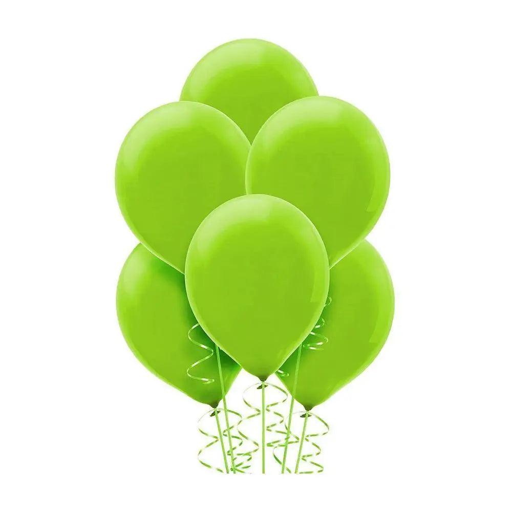 Birthday Parties Simple Balloon Light Green - 100 Pcs (B-11) The Stationers
