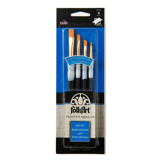 Brush Set 4PC DETL PLAS/SYN FA The Stationers