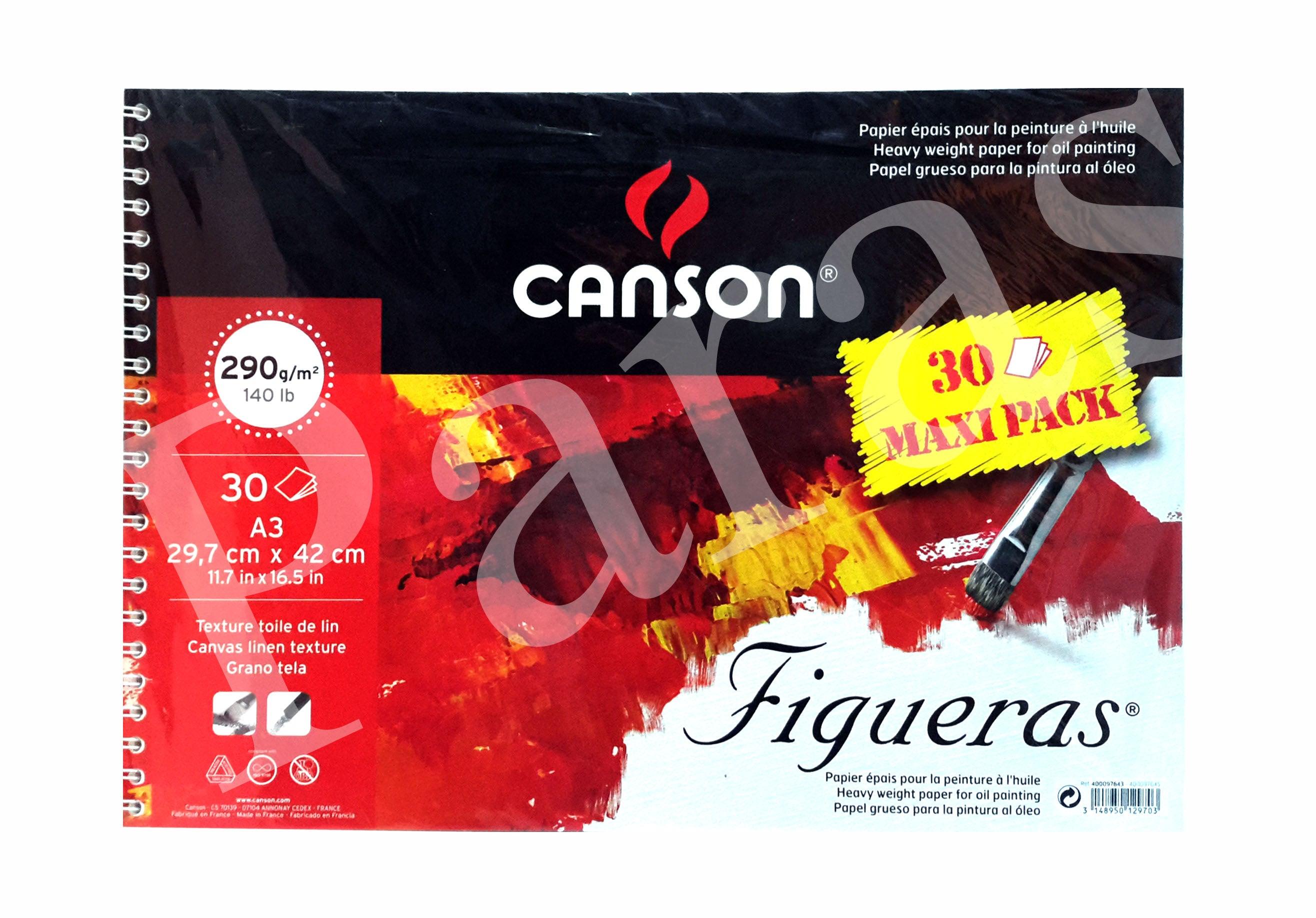 Canson Acrylic Oil Painting Figueras Spiral Sketch Book 30pages 290gsm - The Stationers