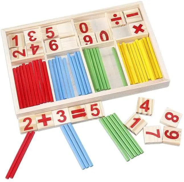 Buy Counting Stick Calculation Math Educational Toy, Wooden Number ...