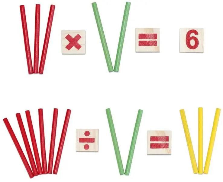 Buy Counting Stick Calculation Math Educational Toy, Wooden Number ...