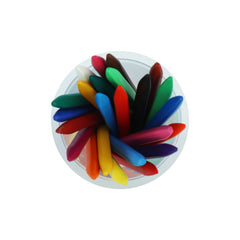 Plastic Crayons Colors Triangular