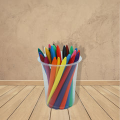 Plastic Crayons Colors Triangular