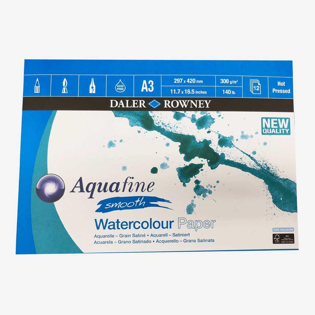 Daler Rowney Aquafine Smooth Watercolor Pad 300Gsm The Stationers